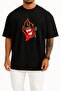 Oversized Red Hot Chili Peppers Logo Chest Design Unisex T-Shirt
