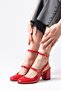 Inessa Red Color Open Back Women's Heeled Shoes - 3