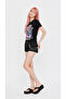 Black Front Printed Basic - 3
