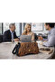 Brown Gold Buckled Zebra Patterned Women Shoulder Bag |   Brown Mt1606 - 4