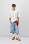 Oversize printed t-shirt ecru - 2