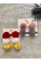 Baby Kids 5-Piece Plush Pompom Bandana Set - 2