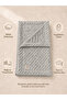 Gray Quilted Chickpea Baby Swaddle Blanket – Double-Sided Seasonal / Newborn Hospital Release - 2
