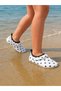 Scuba Fabric, Non-Slip and Drainable Soles, Polka Dot Children's Beach and Sea Shoes, Pool Shoes - 2