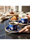 Bird Blue Double Coffee Cup for 2 People