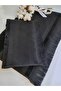 2-PIECE SARRA ETAMIN FRINGED DARK TOWEL SET (30x50-50x90 cm) - BLACK - 6