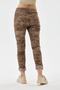 Women's Mink Italian Silvery Leopard Pattern Lycra Pants with Elastic Waist, Size 38 - 44 - 6
