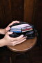 Men's Black Card Holder Luxury Portfolio Handbag with Belt - 5