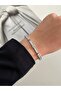 Silver Color Zircon Stone Steel Clamp Inner Diameter: 6 cm - 5