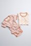 100% Cotton 2-Piece Set Baby and Child Snap-On Bodysuit (Pear)