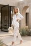 Satin Long Sleeve Shirt & Pants Set-Bridal & Honeymoon Collection - 3