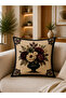 4-Piece Decorative Cushion Cover 43X43 cm and Runner 40X140 cm Classic Floral Pattern Living Room Set - 2