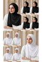 10 شالات قطنية ممشطة سادة