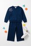 Girl's Set, Stylish and Fashionable Top and Bottom Set, Soft Fabric, Seasonal, Stone-Colored, Full Lycra, Medium Thinness, Cotton Fabric. - 2