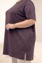 68507 Large Size Long Slim Modal T-Shirt - Coffee - 2