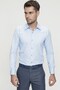 Men's Slim Fit Cotton Satin Classic Blue Shirt Gk 624