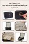 Modern 2 Drawers Jewelry Jewelry Box Organizer Black 13 X 23 X 10 cm - 2