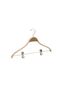 Wooden 8061-çm Hanger with Latch for Pants and Skirts, Natural Color, 6 Pieces - 3