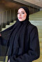 شال شيفون كريب - أسود - 4