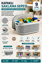 Basket with Lid Toy Basket Storage Box 9 Liters