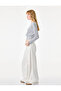 Cotton Boat Neck Long Sleeve Striped T-Shirt - 3