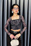 Noa Noa Tulle Square Neck Blouse - Black Black