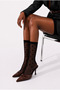Women's heart patterned thin socks - black