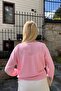 V-Neck Draped Knit Sweater - 5