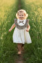 Leopard Ruffle Girls' Baby Ecru Sleeveless Cotton Dress - 3