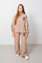 9-15 Years Old Design Limitless Line Girl's Suit-Latte - 4