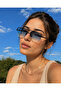 Rectangular Design Dark Grey Metal Frame Navy Blue Glass Unisex Sunglasses Db1078/S David Bckhm