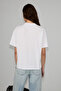 Salma Women's Soft 100% Organic Cotton World Cup Special Printed White T-Shirt - 2