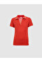 Red Slim Fit Polo Collar Basic T-Shirt 50320697-Vr030 - 7