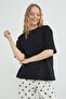 Transparent Butterfly Embroidered Oversize T-Shirt - 7