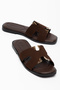 Summer Slippers with Metal Satin Details - 3