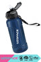 1500ml New Collection Mega Size Silicone Straw with Measurement Scale Transparent Body with Hand Strap Tritan Sports Water Bottle Bpa Free No Odor