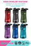 530ml Silicone Body Tritan Water Bottle with Magnetic Lid - 7