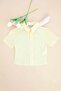 Striped Buttoned Girls' Shirt - 3