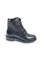 8495 Heel-Headed Leather Women's Boots with Zipper and Laces - 2