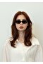 Unisex Rectangular Sunglasses Black Frame Smoked Glass Ejaz C8 - 2