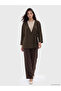 Nevavm Double-Breasted Collar Textured Modal Blend Women's Kimono with a Difference - 2