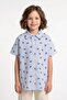 Striped Girls' Shirt with Slits on the Back - 2