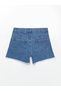 Trendlucky Girls' Jean Shorts with Flower Detail - 2