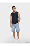 Trendlucky with a Difference Oval Collar Sleeveless Printed Men's T-Shirt - 2