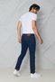 Men's Dark Navy Blue Jeans Urban Fit Denim Flexible Comfortable Fit Daily Jeans - 7