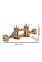 WHITE 3D Wooden Puzzle: London Tower Bridge DIY Wooden Model Perfect as a Gift for Birthdays, Hallow - 6