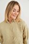Stone-Embroidered Tassel Casual Shirt - 5