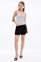 Halter Neck Polka Dot Slim Fit Blouse - 3