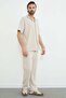 Elastic Waist Ribbed Pocket Trousers - 2
