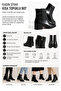 Women's Black Short Heeled Boots – Casual Comfortable Zippered Classic Ankle Boots - 4